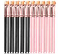 Guduling 20pcs Eye Shadow Sponge, Eyeshadow Sponge Applicator, Eyes Shadow Sponges Applicators Foam Tip Makeup Eyes Shadow Applicator Brush Set Washable