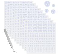 Guduling 2310pcs Pearl Stickers Self Adhesive, 4 Size Pearls for Face, Pearl Stickers with Tweezer, Stick on Pearls for Face Beauty Makeup Nail Art DIY Crafts Home Decor (3/4/5/6mm)