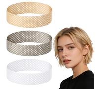 Guduling 3-Pack Silicone Wig Band,Wig Grip Headband,Silicone Material, Sweat-Proof Non-Slip Wigs Bands No Slip for Men & Women, Invisible Hold for Lace Front & Full Wigs
