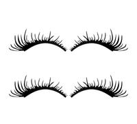 Guduling 4 Pcs Eyelashes for Car Headlights,Eyelash Decal for Car Headlight,Headlight Eyelashes,Waterproof Self Adhesive Eyelash Decals for Cars Truck Headlights Body Decoration Wall Stickers
