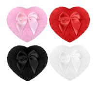 Guduling 4 Pcs Powder Puff for Talcum Powder,Large Powders Puffs,Reusable Loose Powders Puffs Wet and Dry Makeup Tools for Babies,Kids,Adults (Pink+Red+White+Black)