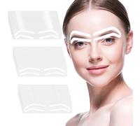 Guduling 48 pairs Eyebrow Stencils for Beginners,Eyebrow Stencil,Adhesive Eyebrows Stencils for Women,3 Shapes Eyebrows Tape Strips,Mapping Shaping Guides Brow Template for Tinting Makeup
