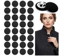Guduling 50 Pcs Satin Covered Buttons,1.5cm Black Covered Buttons,Tuxedo Suit Button,with Shank Holes for Dresses, Blouses, Suits & DIY Craft,Black Satin Button for Sewing