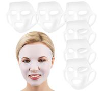Guduling 6 Pcs Reusable Face Mask Skin Care,Silicone Face Mask,Moisturizing Skin Care 3D Reusable Silicon Faces Sheet Masks, Beauty Spa Tools,Suitable for Women's Skins Cares
