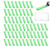 Guduling 60 Pcs Ear Wax Removal Replacement Tips,Silicone Ear Camera Replacement Tips for Wet/Dry Ears Waxs Cleaning,Ears Cleaner Tip Wax Removal Tool Set for for Teens Adults