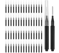 Guduling 60pcs Brow Lamination Brush Micro Eyebrow Brush with Cap, Micro Spoolies for Brow Eyelash Brushes Lash Filler & Lift and Tint Tools for Brows and Lashes Comb Extensions