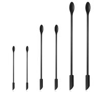Guduling 6pcs Silicone Spatula Mini, Make Up Bottle Scraper, Silicone Spoons for Cosmetics and Kitchen, Beauty Spatulas with Long Handle for Getting The Last Drop from Jars and Bottles