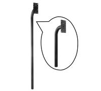 Gudwells Universal Heavy Duty Aluminum 66” Height Burial Gooseneck Pedestal Post Gate Opener Wired Wirelss Keypad Mount, Compatible with Ghost Controls Mighty Mule CO-Z Topens Keypad, Need to Assemble