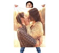 gue Personalised customised blanket from photo, Custom Flannel Throw Blanket Personalized Photo Fleece Blankets Sofa Gift (80x120cm/32 x47)