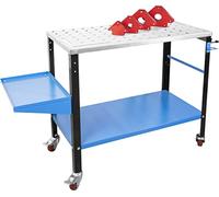 Güde 20105 Mobile Welding Table MST 915 Plus (Welding Machine Console, Hanging Eyelets, Includes 4 Piece Welding Magnets, Load Capacity 300 kg) Blue