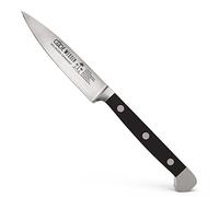 Güde Solingen - Larding Knife Forged, 8 cm, POM Black, Alpha - Office Knife, Double Bolster, Handmade Germany