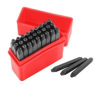 Gueenky 27Pcs Letter Punch Set, 2mm Metal Stamping Tool Set, A-Z, &, Letter and Symbols Stamp Punch for Stamping Metal Wood Plastic Leather
