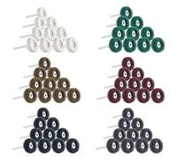 Gueenky 60Pcs Abrasive Buffing Polishing Wheels 25mm, Grit 80 150 240 320 600 1000 Abrasive Wheel, Buff Buffing Wheels for Rotary Tool, Scouring Pad Abrasive Polishing Wheels Set with 3mm Shank