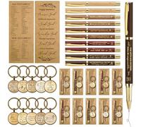 Gueevin 10 Sets Christian Bible Verse Pens Bookmarks Keychains, Multicolor