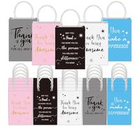 Gueevin 40 Pcs Employee Appreciation Bulk Thank You Gifts Paper Bags for Employee Pastor Coworker Social Worker Thank You Birthday Party Gift Team Appreciation Inspirational Gift (Light Color)