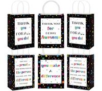 Gueevin 40 Pcs Team Gifts for Employee Appreciation Thank You Bulk Bags for Pastor Christmas Holiday Corporate Gifts Bulk Nurse Valentine's Day Staff Gift(Appreciation,Colorful Star)