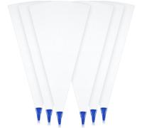 Gueevin 6 Pcs Tile Grout Masonry Mortar Bag with Molded in Tip 13 x 24 Inch Grout Bag for Tile Heavy Duty Tear Resistant Puncture Tip Cement Sealer for Installation Work (Blue)