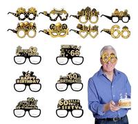 Guegine 14pcs Stylish Sunglasses - 60th Birthday Decorations, Event Props, Suitable For Men & Women, Party Favors & Decoration Gifts