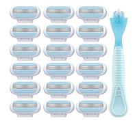 Guegine 16 Pcs Women'S Razor Blades Refills, Compatible with Gillette Venus Smooth Razor, 3 Layer Blade Washable Easy to Replace Deliver an Extra Smooth Shave that Lasts