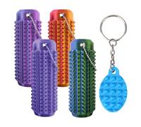 Guegine 5 PCS Little Ouchies Pain Fidget Keychain,Pain Stimming Fidgets Portable Pocket Fidget Toys,Sensory Toy for Stress Relief And Focus