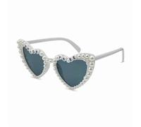 Guegine Bride to Be Sunglasses,Vintage Love Heart Shaped Pearl Bride Sunglasses,Cat Eye Fashion Eyeglasses for Women,Wedding Hen Party Gift, Bachelorette Party Accessories Supplies