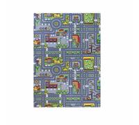Guegine Car Mat for Children,Car Rug,Non-Slip Road Mat for Toy Cars,Funny Cars Play Mats forKids,Kid's Traffic Map Crawling Play Mats,Non-Slip and Washable,City CarRoad Interactive Game,50 * 80CM