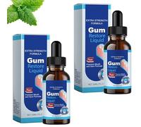 Guegine Gum Repair Gel 2 PCS Gum Relief Drops Gingival Repair Drops,Easy to Carry Freshen Breath and Effectively Relieve Gum Bleeding and Deep Cleaning Teeth (30ml)