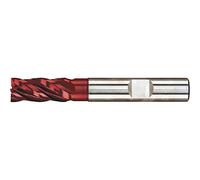 Gühring 9037050200000 "RF 40" DIN 844-K PM Ratio End Mill, Silver/Red, 20.0 mm