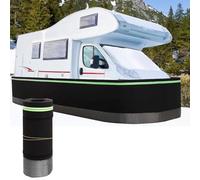GUEIFD Easy Installation Rv Skirting 35.4in Tall, Skirt Iron Mesh at The Bottom, 20m/65ft Length, Insulated Camper Wrap with Lock for Winter Trailers Motorhomes Garden