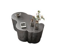 GUEIFD Irregular Cloud Coffee Table for Living Room, Modern Luxury Center Table Stainless Steel Cocktail Table, Accent End Table for Home Office, No Assembly Required(39x27x16, Black)