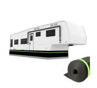 GUEIFD No Drilling Required Rv Skirt 0.95m Tall Skirting for 5th Wheel Iron Mesh at The Bottom Wheel,30m/98ft