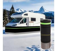 GUEIFD Rv Skirting for 5th Wheel Travel Trailer 65ft/20m Length Easy Installation Camper Stainless Steel Mesh at The Bottom No Drilling Winter Mobile Home Kits