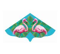 Günther Flugspiele 1108 Children's Kite Flamingo Design Single Line Made of Strong PE Foil for Age 4 Years Approx. 115 x 63 cm