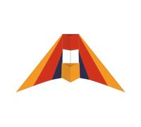 Günther Flugspiele Phoenix 1157 Single Line Kite, 65 x 180 cm, Made of Robust Ripstop Polyester, for Children from 6 Years, Includes Cords on Rope Reel