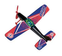 Paul Günther 1662 1662 Raizor Flight Propeller with Rubber Motor Technical Foam Aviator for Longer Flights, Approximately 25 x 22 cm, Suitable for Children Aged 6 Years and Above, Black