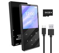 Gueray 128GB Bluetooth MP3 Player Portable Digital Music Player with HiFi Sound Built-in Speaker Support FM Radio Voice Recorder TF Card