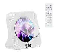 Gueray Bluetooth CD Player with Speakers - Portable CD Player with AUX USB Headphone Jack, FM Radio, Remote Control, LCD Display for Home or Kids Gift
