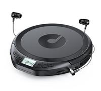 Gueray CD Player Portable with Earphones Portable CD Players for Car with Anti-Skip Shockproof Personal CD-Player with LCD Display Support PROG Memory Function Repeat Playback Sound Effet