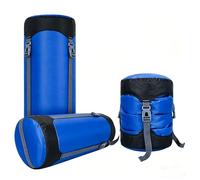 Guerity Compression Stuff Sack,Waterproof Sleeping Bag Compression Sack, 18L Outdoor Storage Bag Stuff Sack for Camping Hiking Backpack (Blue, 18 L)