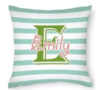 Guerity Custom Pillow Case Initial Name Personalized Throw Pillows with Initial Letter,Customized Name Pillowcase Cushion Cover - Gifts for Boyfriend Girlfriend Couples, Initial Style A