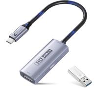Guermok 4K USB3.0 HDMI Capture Card with PD 100W, 2K@30FPS or 1080P@60FPS