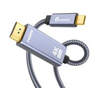 Guermok USB C to HDMI Cable 4K@60Hz, 6.56ft, Compatible with MacBook Pro/Air, iPad Pro, Dell XPS, Surface, HDMI Capture Cards, Plug & Play, Thunderbolt 3 & 4 Compatible