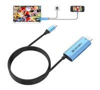 Guermok USB-C to HDMI Cable, 67in - HDR & ALLM, 8K@60Hz / 4K@144Hz, PD100W, USB-C Video Output for Switch 2 Dock, Capture Cards, TVs, Handheld Consoles (Blue)