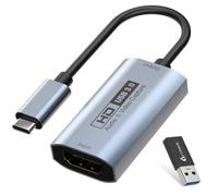 GUERMOK Video Capture Card, USB3.0 HDMI to USB-C Capture Device, 2K@30FPS