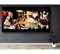 Guernica by Pablo Picasso Canvas Wall Art Poster Prints on Canvas Surreal Art Picture for Living Room Decor 20x40cm Frameless