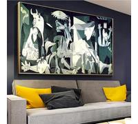 Guernica by Picasso Famous Canvas Artwork Paintings Reproductions Pictures Print On Canvas Wall Art for Living Room 70x140cm(28x55in) Frameless