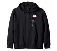 Guernsey Flag, Guernsey Island, Guernsey Patriotic Flag Zip Hoodie