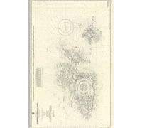 Guernsey Herm and Sark vintage sea chart notebook journal - coastal nautical maritime old sea charts maps | 120 lined pages