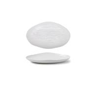 GUERNSEY Kitchen Dinner Plates Sets 10 Simple Ceramic Fish Plate Large Home Kitchen Appetizer Tableware, Breakfast Bar Dessert Irregular Oval Ceramic Flat Plates Set