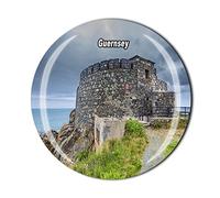 Guernsey UK Fridge Magnet Tourist Souvenir Gift Collection Refrigerator 3D Crystal Magnetic Sticker